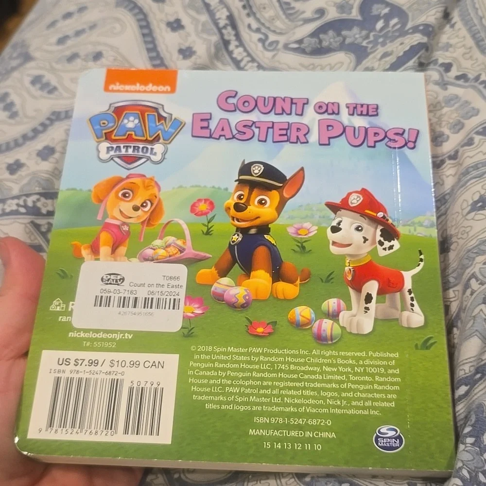 ❤️10/$20 New Nickelodeon PAW Patrol Easter Pups Adventure Book